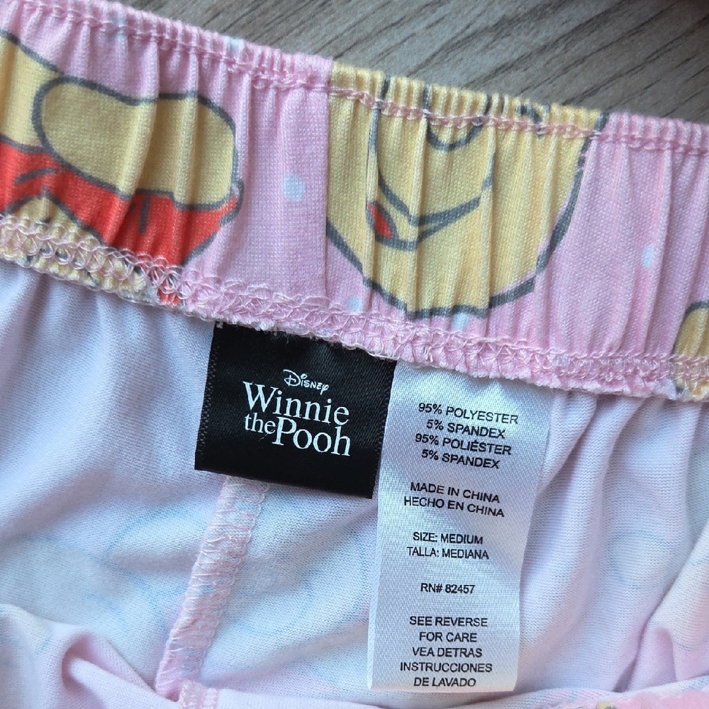 Disney Pink Winnie the Pooh Sleep Shorts Medium - Picture 3 of 7